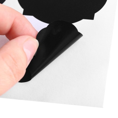 The stickers are waterproof, a set of sheets is 5 pcs., Cretaceous marker, size 1 stickers - 60 × 40 mm-6