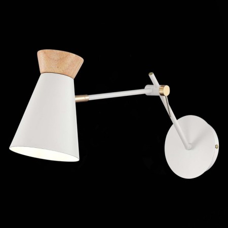 Wall lamp EVOLUCE. Sle1252-501-01. Alfeo. 1x60 W, E27, 12x30 cm, white color, golden-2