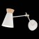 Wall lamp EVOLUCE. Sle1252-501-01. Alfeo. 1x60 W, E27, 12x30 cm, white color, golden