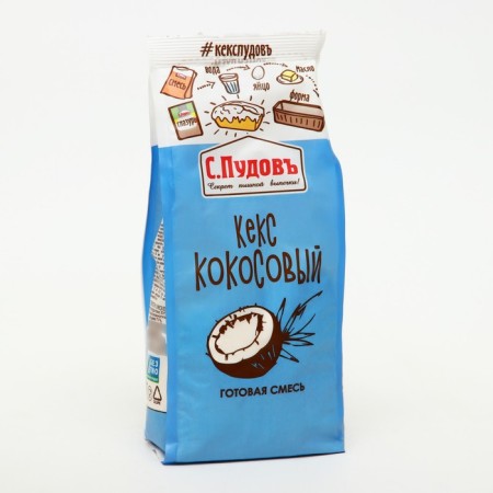 Cake coconut S. Pudov, 0.300 kg