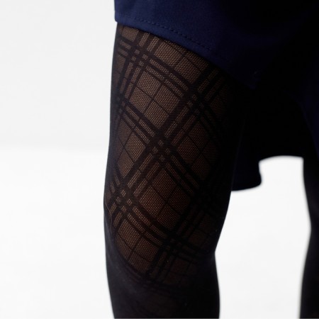 Teenage tights "Geometry", height 158-164 cm-1