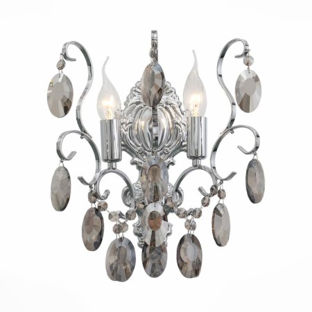 Sconces st. SL846.101.02. OoreCchini. 2x40 watts, E14, 25.5x38 cm, dark chromium color