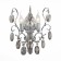Sconces st. SL846.101.02. OoreCchini. 2x40 watts, E14, 25.5x38 cm, dark chromium color