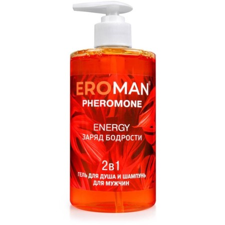 Shower gel and shampoo Eroman Energy, with pheromones, 430 ml