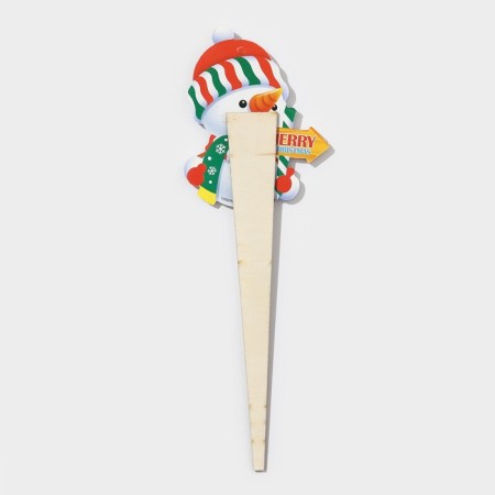 Topper decorative "snowman" 8x24.5 cm-4