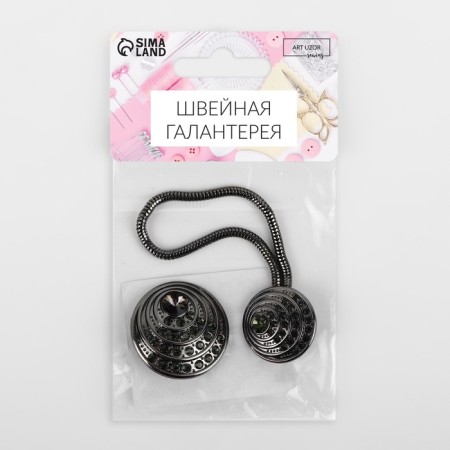 Decorative fastener, d = 2.5/3 cm, black color-4