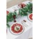 Plate Glass Dessert shade "New Year's spruce", D = 20 cm