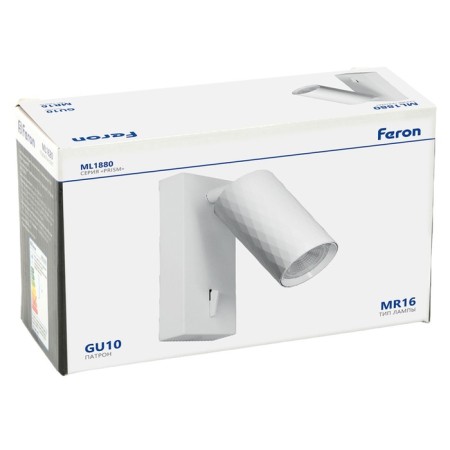 Wall lamp Feron ML1880, IP20, GU10, 35 W, 55x55x140 mm, white color-2