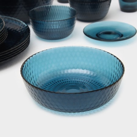 Table Glass Set "idyll", 43 objects, color London Topaz-8