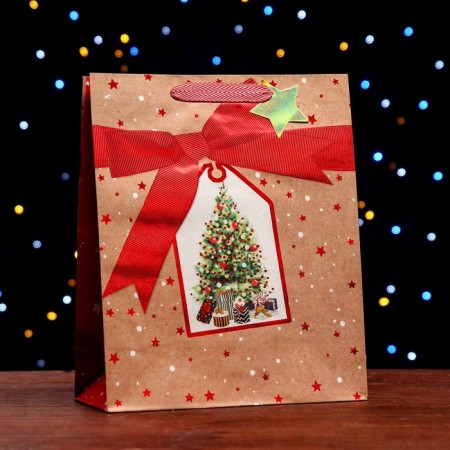 Gift package "New Year tree" 26 x 32 x 12 cm-2