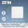 Ventilation grate Zein luxury RM1212, 125 x 125 mm, with a grid, metal, white