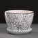 Pot floral abstraction white 1.65 liters