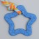 Chewing toy with a rope "Star with a tail", blue