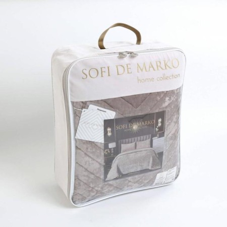 A set with a blanket "Fernand", size 240x260 cm, 50x70 cm - 2 pcs, color Stone-9