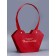 Bag for flowers embossing red, "the most beautiful", moisture -resistant, 23x15x9 cm