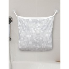 Organizer in a bath on suction cups “Marble Triangles”, for storing toys and trifles, size 33x39 cm