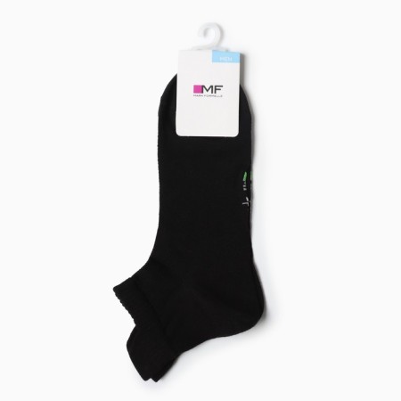 Male socks shortened, black color, size 27-29-2