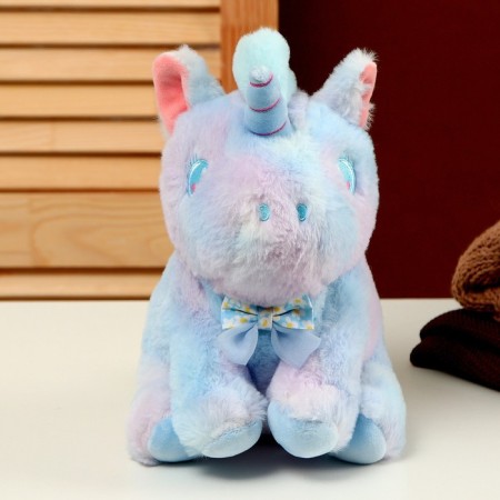 Soft toy "Unicorn" 23 cm, blue color-1