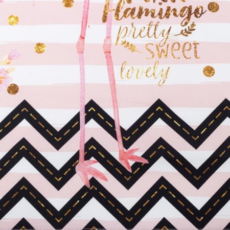 Apron Ethel "Pink Flamingo" 60x65 cm, 100% cotton, sarzha 190 g/m2-8