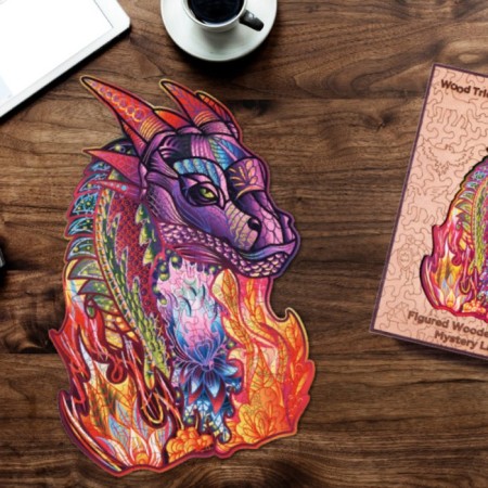 Wooden puzzle "Magic Dragon", 35 × 24 cm-4