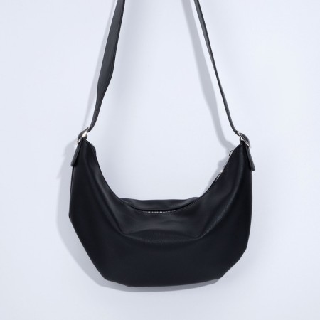Women's bag over the shoulder Textura, small size, black color-1