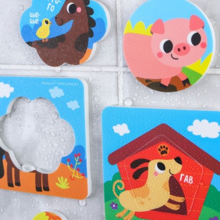 Soft puzzles for the Bath "Fermat", according to the Segen method, 6 puzzles, crush me-8