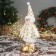 Soft toy "Snowman Stars" (59x21 cm extended legs) 40x21 cm, golden white