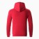 Male sweatshirt is laid down, burgundy color, size 52