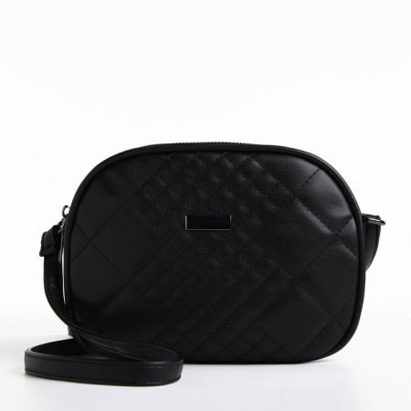 Bag Women's Cross-Bodi with a zipper, black color