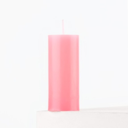 Aromatic candle column, rose, 3 x 7.5 cm.-1