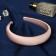 Hair rim "lira" 3 cm, pink