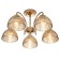 Ceiling lamp 5x40W E27, size 55x55x24 cm