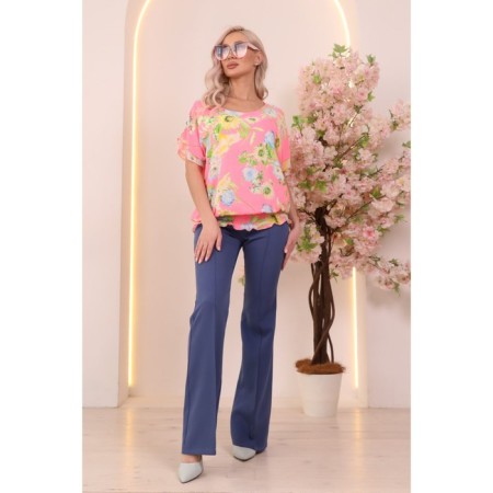 Female blouse, size 44, pink color-6