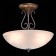 AIDA chandelier, 3x40W E27, silver, gold