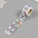 Stick Paper "Drawn New Year" d = 2.5 cm 252 pcs in the roll