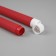 LED candle wax "red", 2x19 cm, AAX2 (not in the set.), T/white