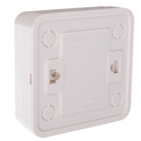 TDM switch "Ladoga", 10 A, IP20, 1 key, open, white-1