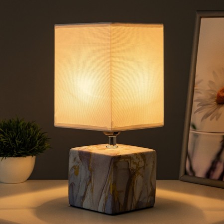 Safari table lamp E27 40W violet 12.5x12.5x29 cm Risalux-1