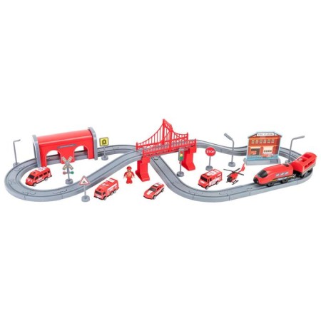 Railway for children "Service Service", 66 items, on batteries-4