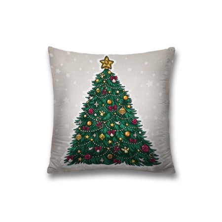 Decorative pillowcase "Emergency Christmas tree", on a zipper, size 45x45 cm