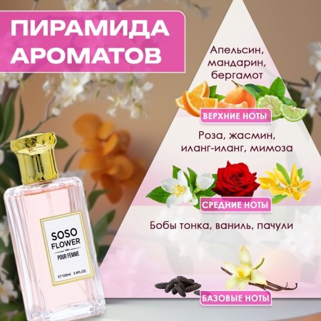 Women's toilet water Soso Flower, 100 ml-1