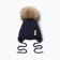 Children's hat with insulation, rn 46-48, dark blue color