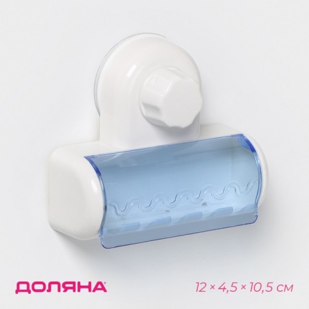 Holder for dental brushes on a vacuum suction cup “White Collection”