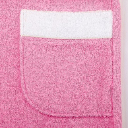 Women's bathrobe, size 54, white/pink, Makra-3