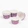 Muffin baking uniform, purple in white peas, 3.8 x 3 cm