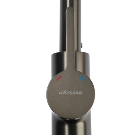 Accoona A4890ST-9 kitchen mixer, multifunctional, brass, weapon steel color-4