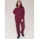 Female trousers, size 4xl, burgundy color
