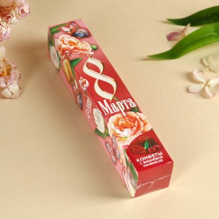 Chocolate sweets "March 8", with cherry filling, 60 g.-4