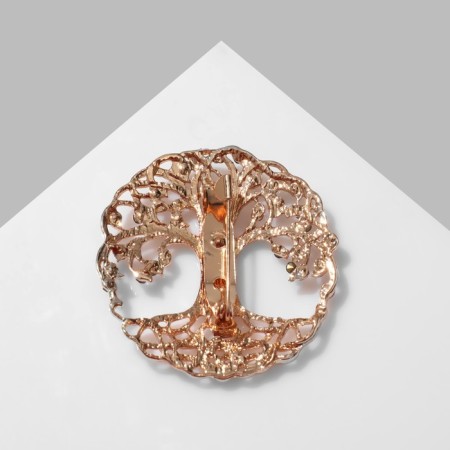 Brooch "Tree" of life, emerald color in gold-1