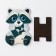 Top for the phone "Raccoon", lamination, 14.2x9.6 cm